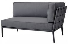 Cane-Line - Conic 2-sits Soffa Vänster Grå
