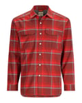 Simms ColdWeather Shirt Cutty Red Asym Ombre Plaid S