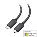 Cable Matters 18 m USB4 20 Gbps 8K60Hz 4K120Hz PD100W Designet for Microsoft Surface kompatibel med Thunderbolt 4 og 3
