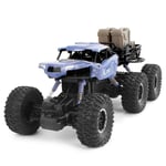 WLKQ High Speed Remote Control Car 6WD 1:14 Big Foot Monster Six-Wheeled Car Wireless Remote Control Off-Road High Speed Electronic Race Buggy Race Drifting Stunts Vehicle birthday gift,Blue