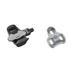 LOOK Cycle - Keo Blade Carbon Ceramic Bike Pedals - Ceramic Bearings - Friction Reduction - Long Lifespan & Cycle - KEO Grip Cycling Cleats with Memory Positioner Function - Colour Gray