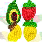 4-pack Bubbla Sensorisk Pop it Fidget Leksak