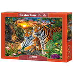 Pussel - En tiger familj 2000 bitar
