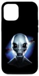 iPhone 15 Pro Alien Gray Grey UFO UAP Martian Spaceman Novelty Case