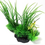 Unbranded 20cm green artificial aquarium fish tank plastic plant grass orn
