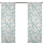 William Morris Chrysanthemum Toile Slate Panelgardin
