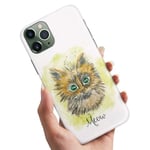 Iphone 12 Mini - Skal / Mobilskal Meow Katt