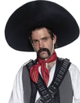 Svart Meksikaner Hatt/Sombrero
