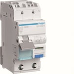 Hager ADS963D Personskyddsautomat 1-pol, typ A, 30 mA, C-karakteristik 13 A