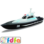 Maisto Remote Control Police Patrol Boat 2.4Ghz Gift Toy