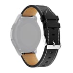 SKALO Läderarmband till Samsung Watch Active2 40mm - Svart