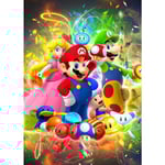 5D Diamantmålningssats för vuxna Super Mario för barn