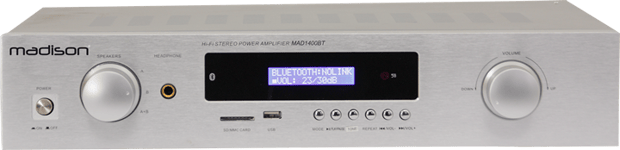 MADISON Madison HI-FI Stereo Forstærker (Sølv, 2x140W)