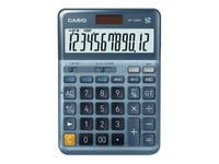 Casio DF-120EM - Calculatrice de bureau - 12 chiffres - panneau solaire, pile - bleu