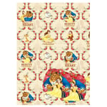 Beauty And The Beast Gift Wrap Sheets Set (Pack of 2) SG34707