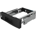 Rack encastrable pour disque dur 5,25 sur 3,5 ICY BOX IB-167SSK SATA III - Rack de stockage mobile - Noir