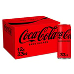 Soda Sans Sucres Coca-cola - Le Pack De 12 Canettes De 33cl