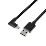 Right Angle Micro Usb 2.0 5m 4m 3m Long Data Charger Cable For Samsung Nokia Htc