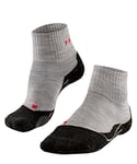 FALKE Women's TK2 Explore Short W SSO Wool Thick Anti-Blister 1 Pair Hiking Socks, Grey (Light Grey 3403), 7-8