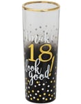 18År - Flott Shotglass med Gull og Stjerner