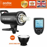 UK Godox SK series SK400II 400W 2.4G 1/8000 Studio Flash Strobe+Xpro-Trigger Kit