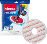 Vileda Spin and Clean Mop Refill, 1 Spin and Clean Mop Head Replacement, Vileda
