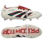 adidas Predator Elite Fold-over Tongue Fg Champagne - Vit/svart/ruby - Gräs (Fg), storlek 41⅓