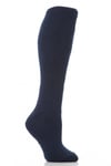 Ladies Long Knee High Thermal Heat Holders Socks 4-8 uk, 37-42 eur, 5-9 us Navy