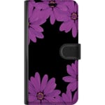 Motorola Edge 40 Pro Svart Plånboksfodral Blomster