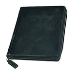 Alassio Tablet - PC Hülle Flush, Tablethülle aus Vollrindleder, Schutzhülle für Tablets BIS 10 Zoll Mallette, 26 cm, Noir (Schwarz-Grau)
