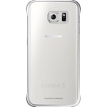 Genuine Samsung Protective Slimline Clip-On Case Cover for Galaxy S6 Edge Silver