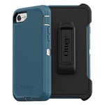 OtterBox DEFENDER SERIES Case for iPhone SE (3rd and 2nd gen) and iPhone 8/7 - Retail Packaging - BIG SUR (PALE BEIGE/CORSAIR)