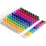 100 st tryckknappmagneter, kylskåpsmagneter med 10 olika färger, multifunktionella små runda magneter för kylskåp, whiteboard, whiteboard
