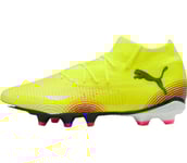 Future 8 Pro FG/AG W fotbollsskor Dam Yellow Alert-PUMA Black-Sun Struck 7.5