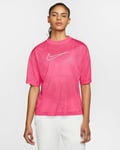Nike Women's Pink Mesh Top Size M Medium Casual Training Gym Fitness CK1456-674