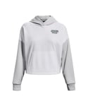 Under Armour Womenss Fleece Hoody in White Cotton - Size UK 12-14 (Womens)