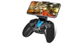 Manette gamer predator sans fil bluetooth avec support smartphone, pour ios apple tv, android, cloud gaming, pc, ps4, ps3