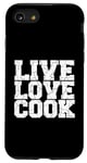 Coque pour iPhone SE (2020) / 7 / 8 Live Kitchen Love Cook Toque de chef 5 étoiles Cuisine