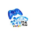 Unbranded Transparency Plastic Shell for Xbox 360 Wireless Controller BLUE