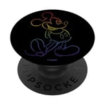 Disney Mickey & Friends Rainbow Outline Mickey PopSockets PopGrip Adhésif