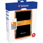 Verbatim Store'n'Go, extern hårddisk, 1TB, 2,5", USB 3.0, svart