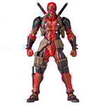 Deadpool Actionfigur, Avtagbart och Utbytbart Ansikte, Samlarobjekt Modelldocka Figur Leksak Skrivbordsdekoration Present