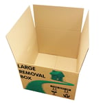 StormTrading 5 Extra Large Recyclable Cardboard Moving House Boxes 53cm x 53cm x 41cm with Carry Handles and Room List
