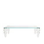 Glas Italia - POS11 Post modern Low table, Glossy Laquered Glass, Finish: 40 Bianco - Soffbord