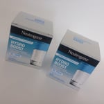 2 x 50 ml Neutrogena Hydro Boost GEL CREAM Facial Moisturiser 100 ml Total