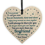 RED OCEAN Boyfriend Gifts Relationship Gifts For Him Handmade Wooden Heart For Boyfriend Valentines Gift Keepsake