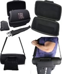 Khanka Hard Case for JBL Xtreme 3, Come with Cables Pouch and Shoulder Black 
