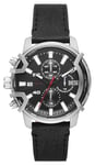 Diesel DZ4603 Griffed Chronograph | Black Leather Strap Watch