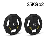 Barbell Plates Steel 2 Pieces Of 2.5KG/5KG/10KG/15KG/20KG/25KG A Pair Olympic Weights 51mm/2inch Center Weight Plates For Gym Home Fitness Lifting Exercise Work Out Man and Woman