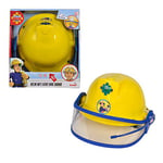 Simba 109252365 Fireman Sam Helmet with Function, Yellow, with Light and Siren Sound, Size Adjustment, Diameter: 23 cm, for Children from 3 Years